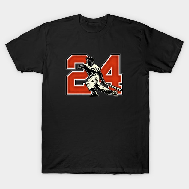 24 Say Hey Willie Mays T Shirt TeePublic